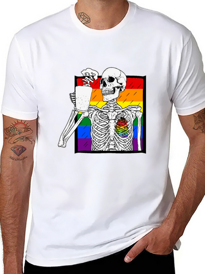 Rainbow Skeleton Coffee T-Shirt