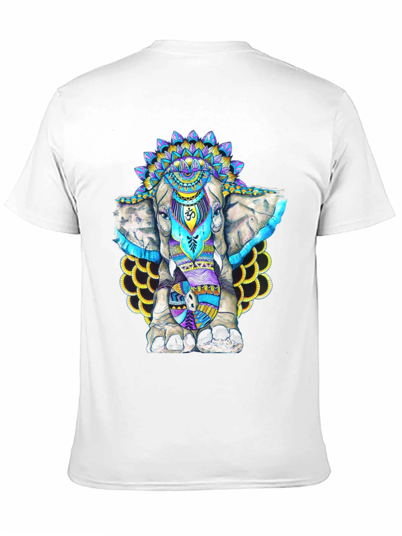 Elephant Mandala Graphic T-Shirt - Spiritual Style