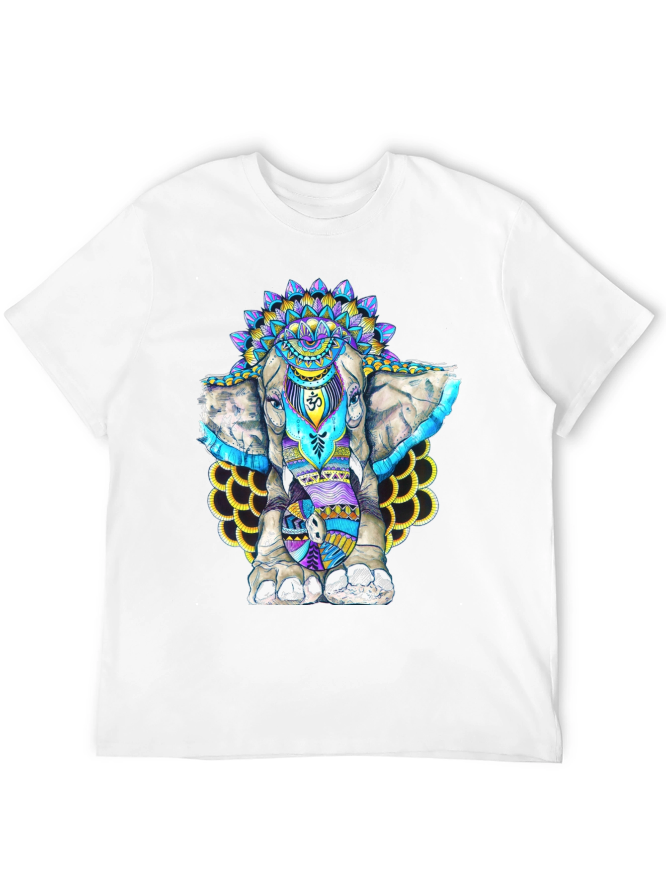 Elephant Mandala Graphic T-Shirt - Spiritual Style
