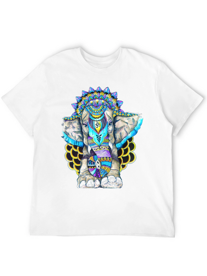 Elephant Mandala Graphic T-Shirt - Spiritual Style