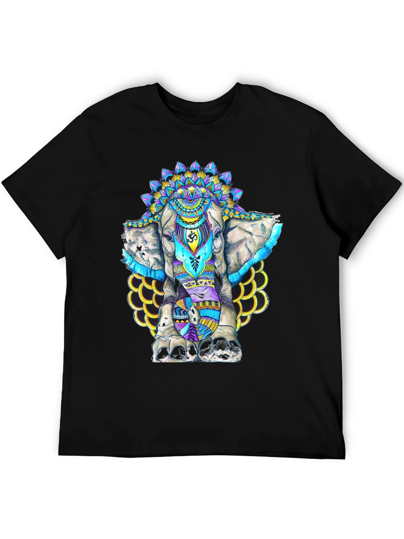 Elephant Mandala Graphic T-Shirt - Spiritual Style