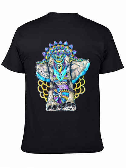 Elephant Mandala Graphic T-Shirt - Spiritual Style