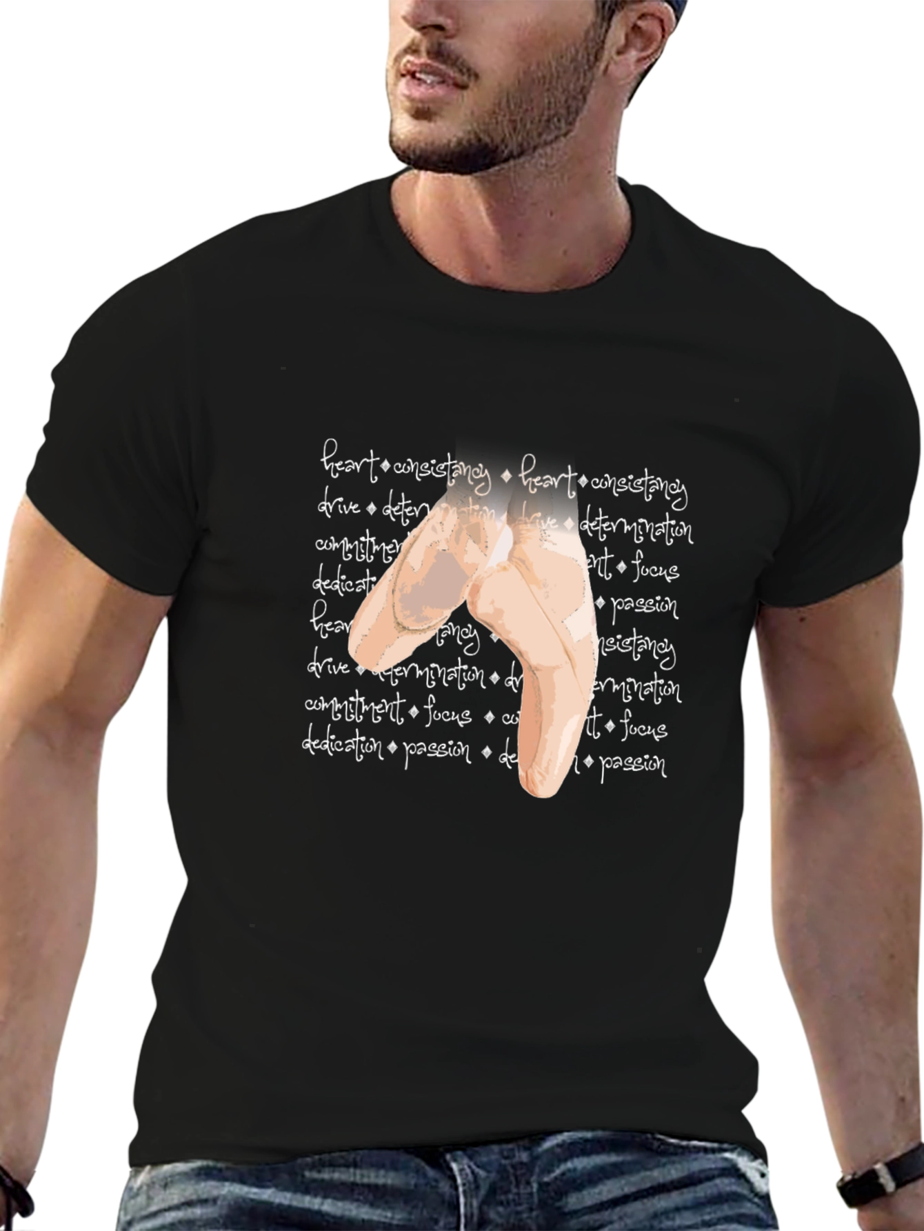 Ballet Pointe Shoe Graphic Tee - Dance Passion