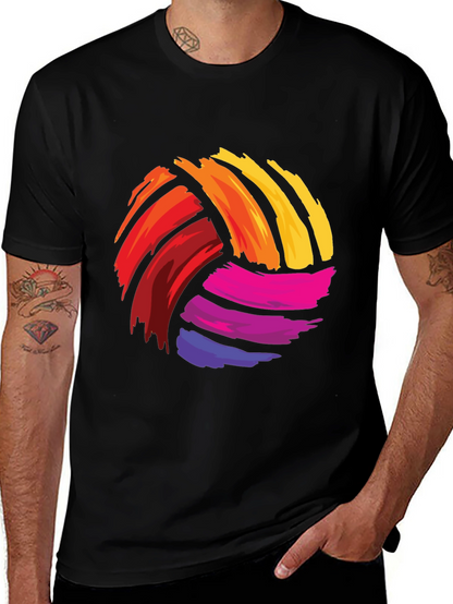 Colorful Volleyball Graphic Tee