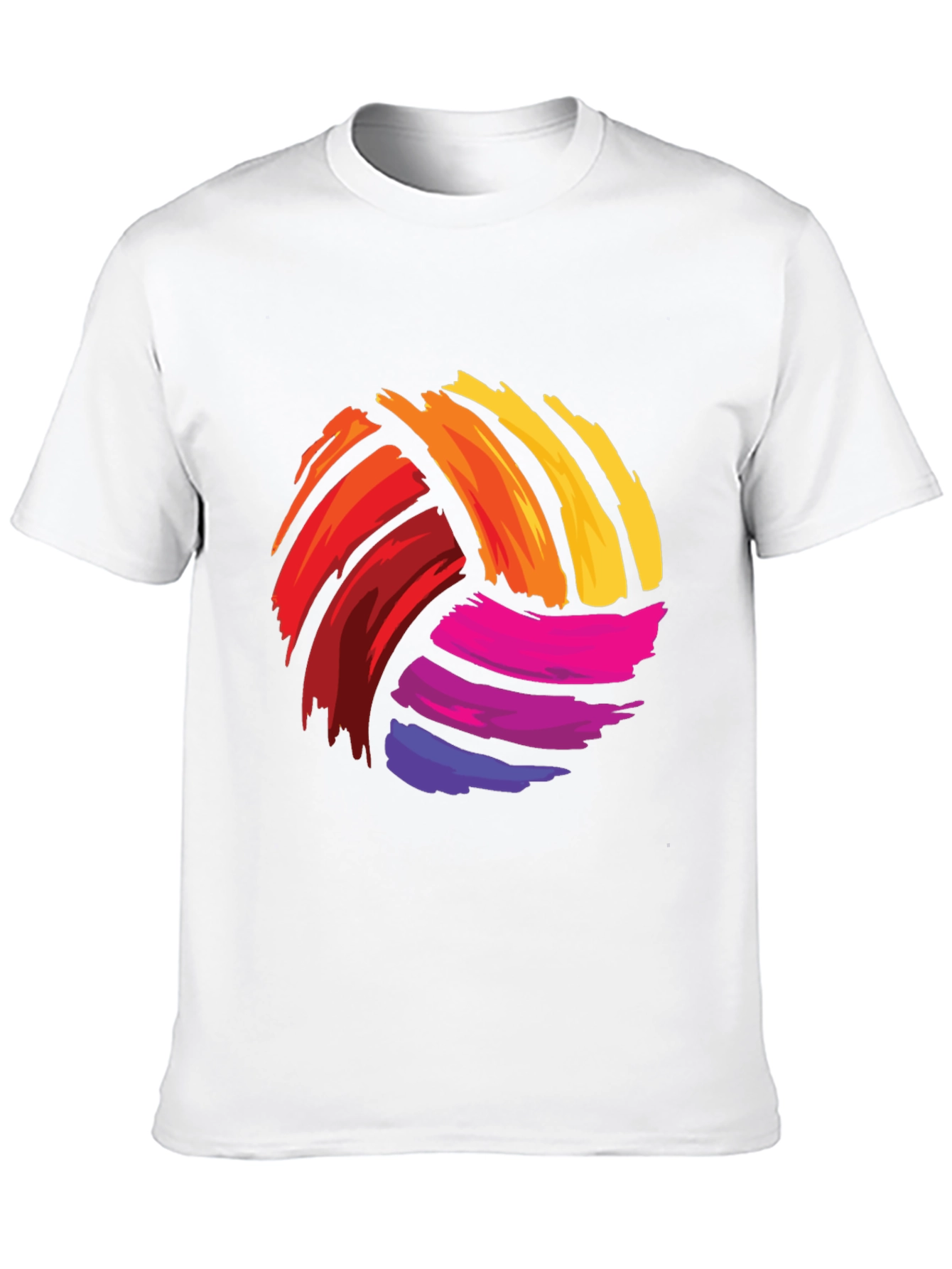 Colorful Volleyball Graphic Tee