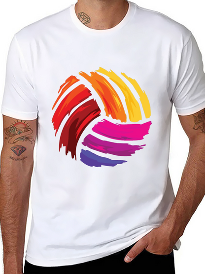 Colorful Volleyball Graphic Tee