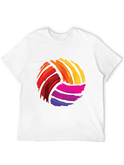 Colorful Volleyball Graphic Tee