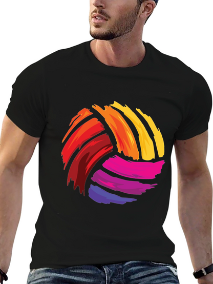 Colorful Volleyball Graphic Tee