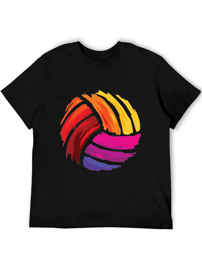 Colorful Volleyball Graphic Tee