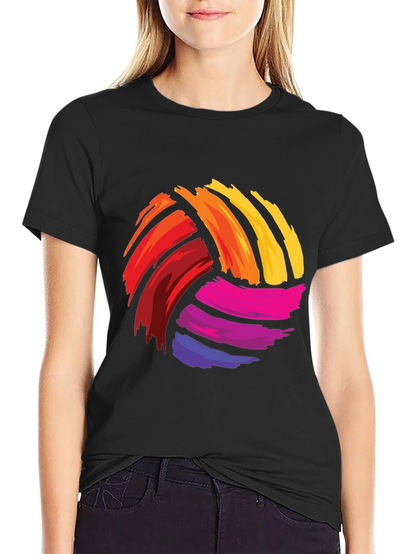 Colorful Volleyball Graphic Tee