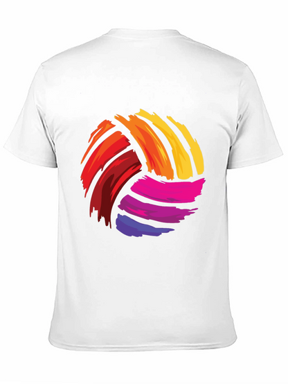 Colorful Volleyball Graphic Tee