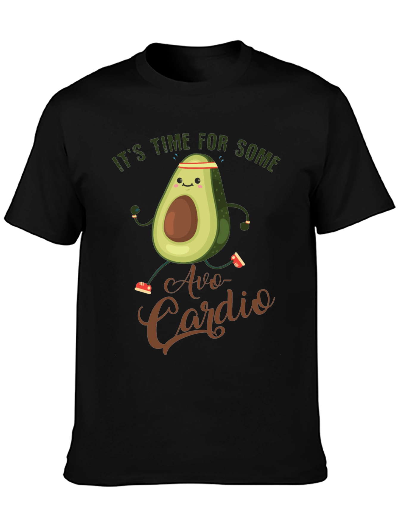 Avo-Cardio Funny Avocado Workout T-Shirt