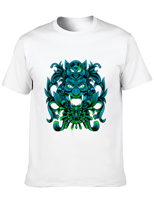 Neon Oni Mask Graphic Tee