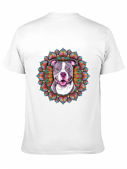 Pitbull Mandala Graphic Tee - Stylish Dog Lover Shirt