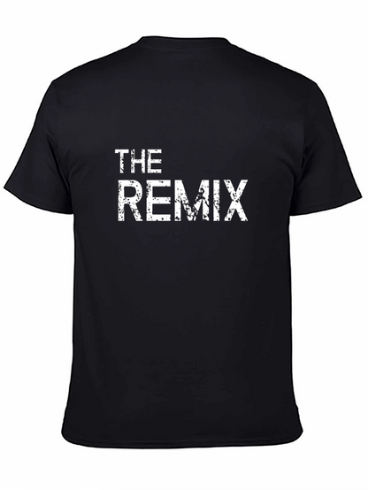 The Remix Distressed Graphic Black T-Shirt