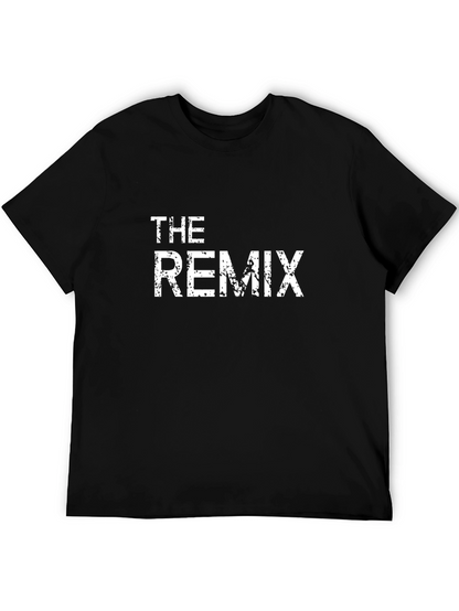 The Remix Distressed Graphic Black T-Shirt
