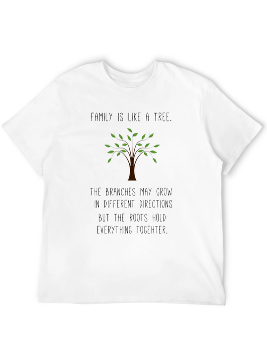 Family Tree Graphic T-Shirt - Roots Hold Together Tee