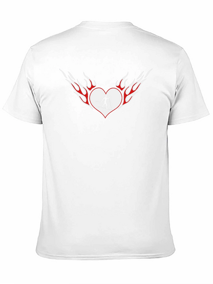 Fiery Heart Skiing T-Shirt - Black