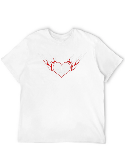 Fiery Heart Skiing T-Shirt - Black