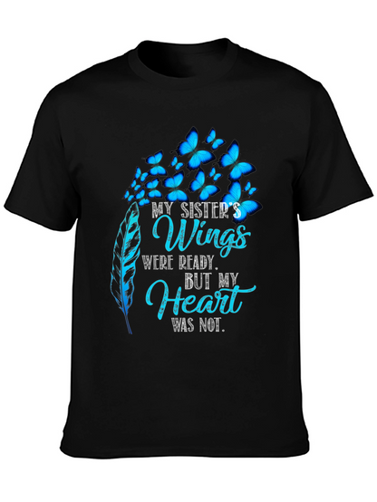 My Sisters Wings Butterfly Memorial T-Shirt