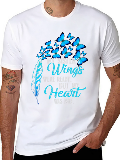 My Sisters Wings Butterfly Memorial T-Shirt