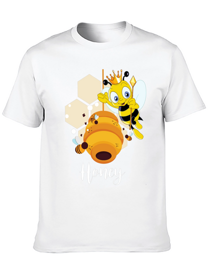 Honey Bee Cartoon Graphic T-Shirt