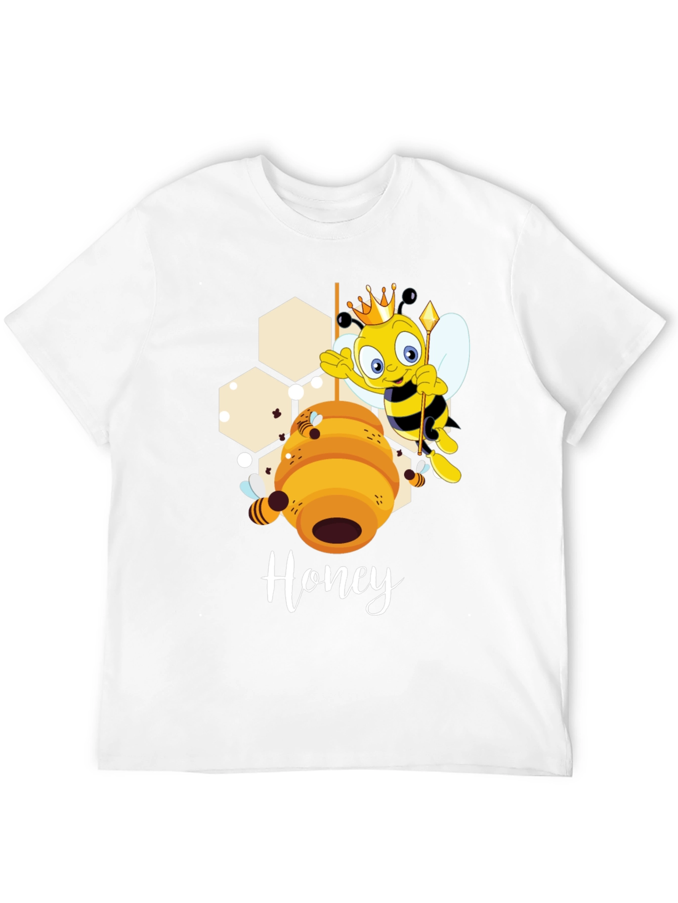 Honey Bee Cartoon Graphic T-Shirt