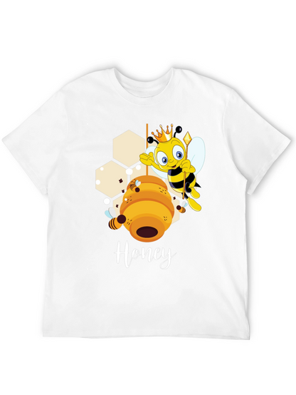 Honey Bee Cartoon Graphic T-Shirt