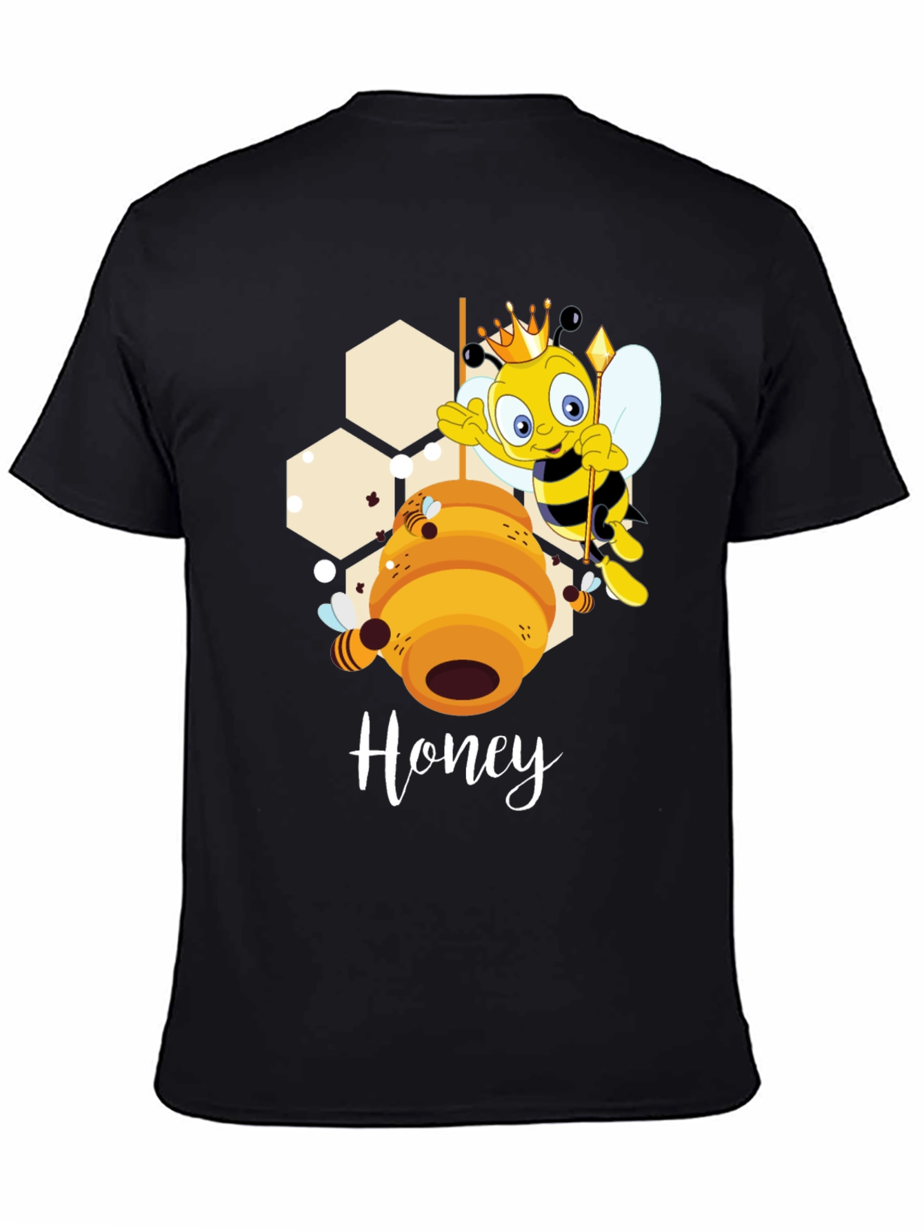Honey Bee Cartoon Graphic T-Shirt