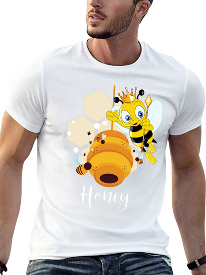 Honey Bee Cartoon Graphic T-Shirt