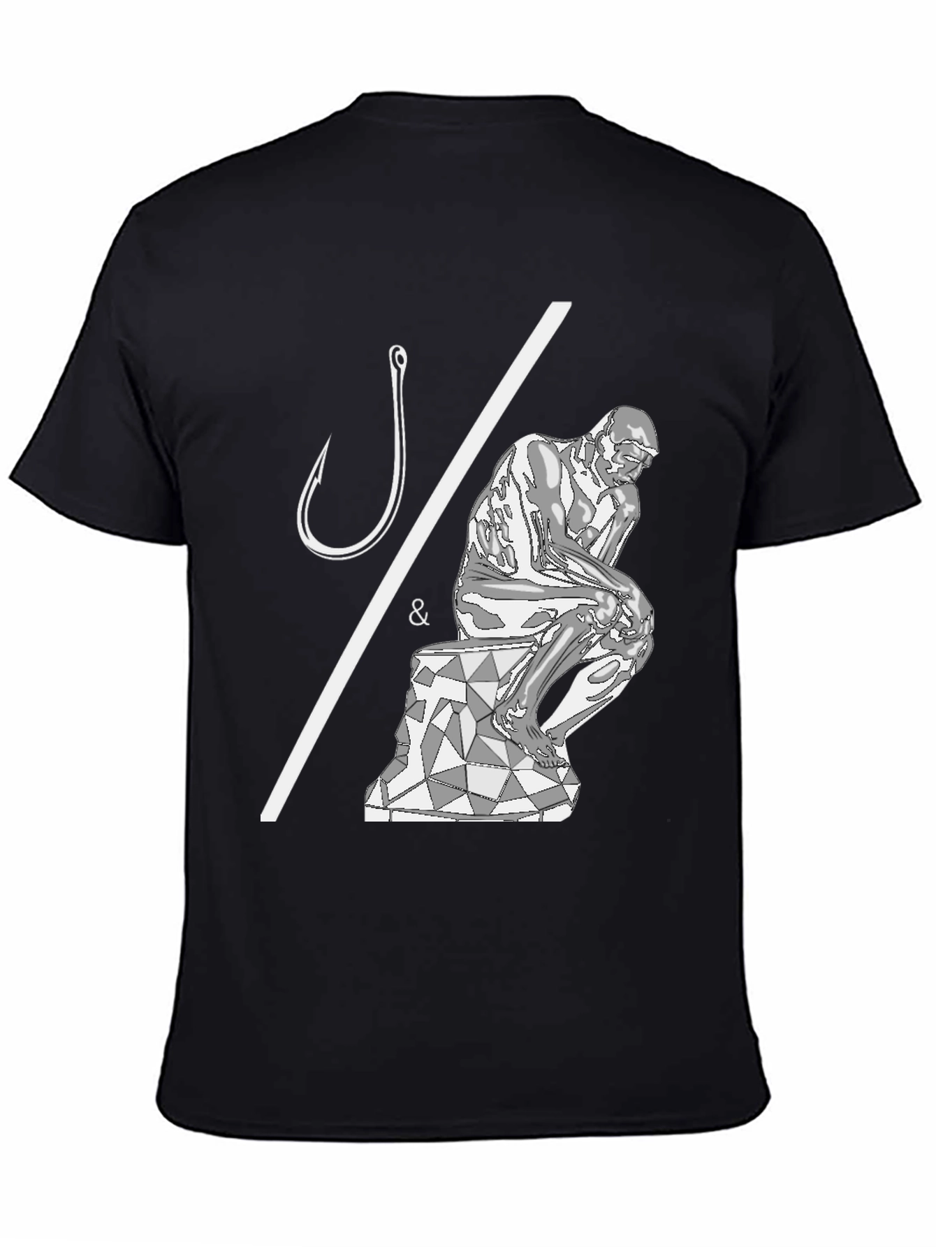 Philosophical Fishing T-Shirt - Hooked on Thinking