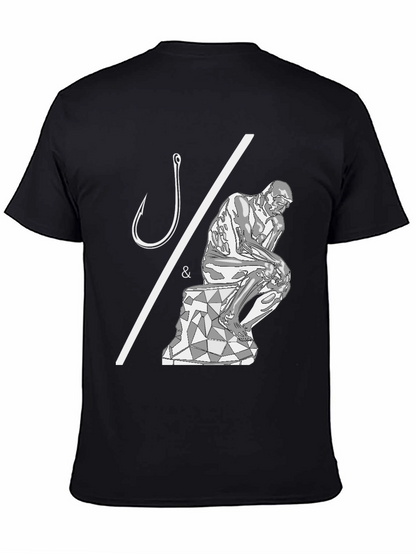 Philosophical Fishing T-Shirt - Hooked on Thinking