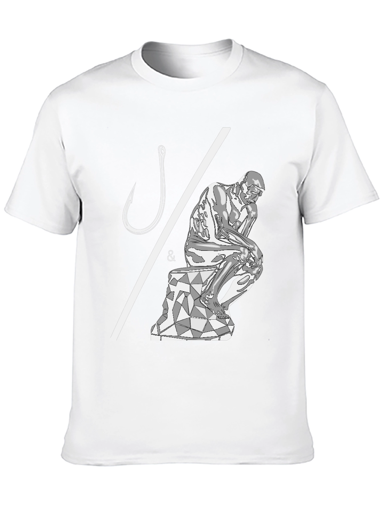 Philosophical Fishing T-Shirt - Hooked on Thinking