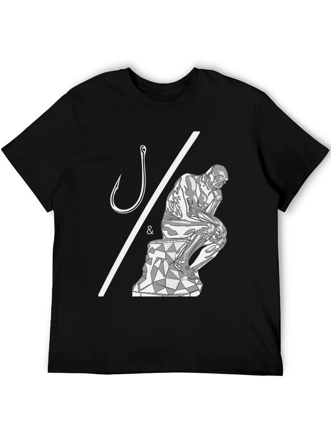 Philosophical Fishing T-Shirt - Hooked on Thinking