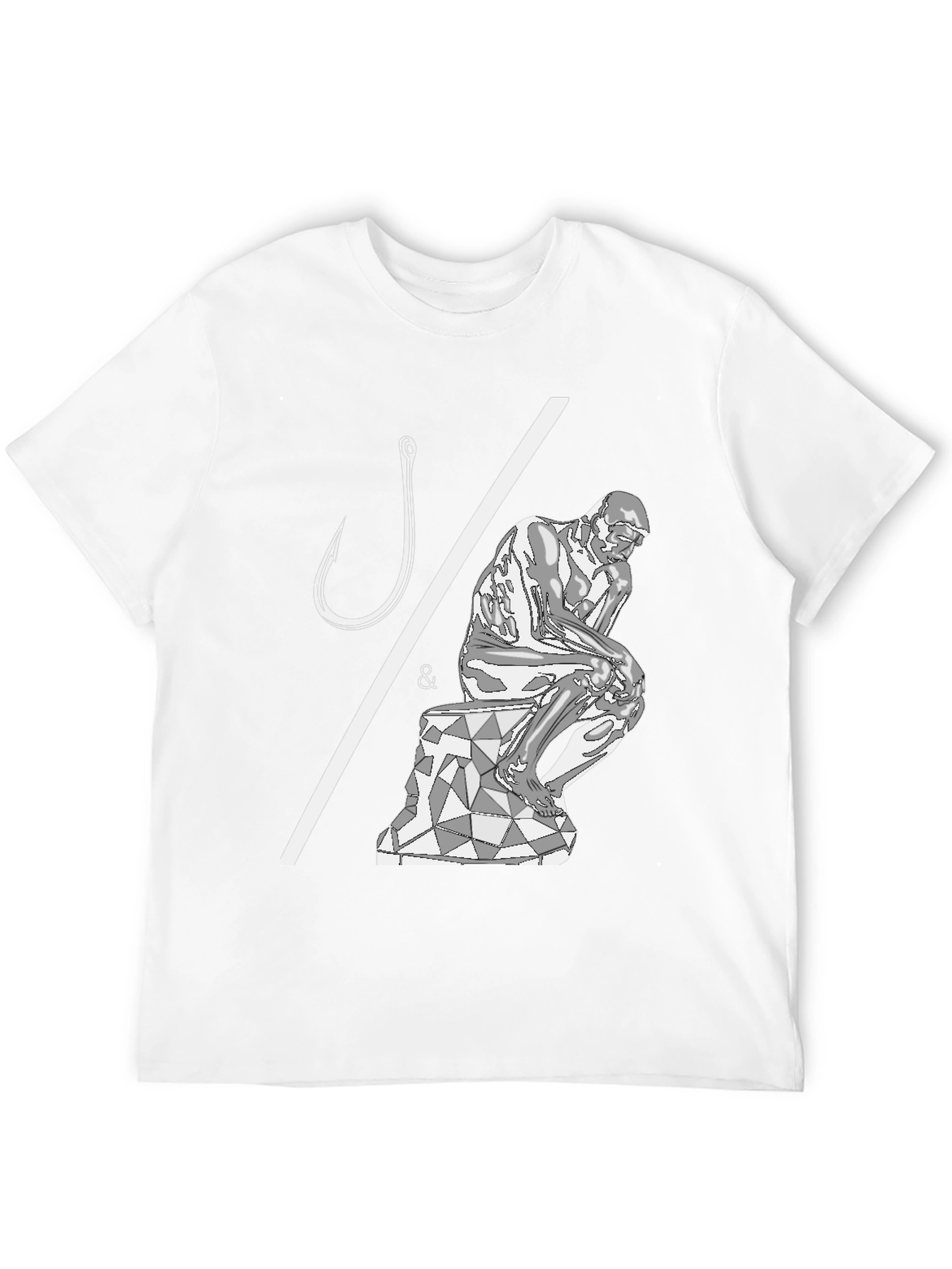 Philosophical Fishing T-Shirt - Hooked on Thinking