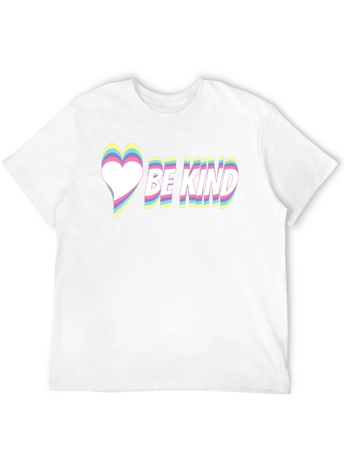 Be Kind Heart Graphic Tee - Black Casual T-Shirt