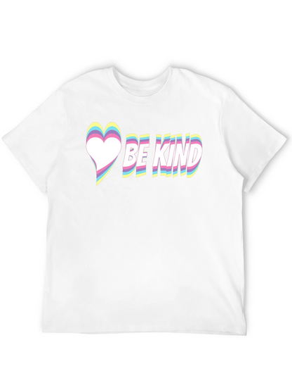 Be Kind Heart Graphic Tee - Black Casual T-Shirt