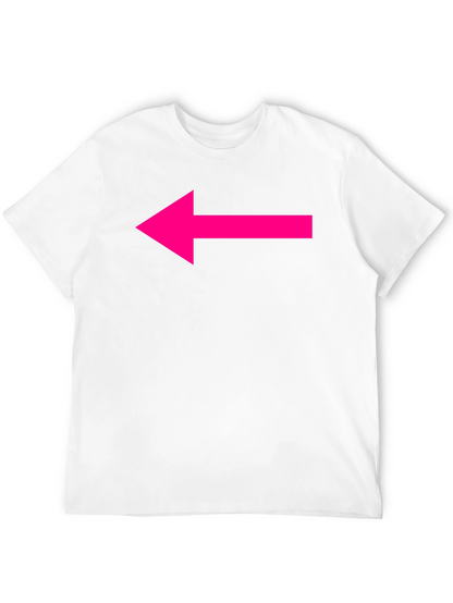 Black T-Shirt with Hot Pink Arrow Design