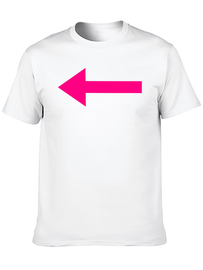 Black T-Shirt with Hot Pink Arrow Design