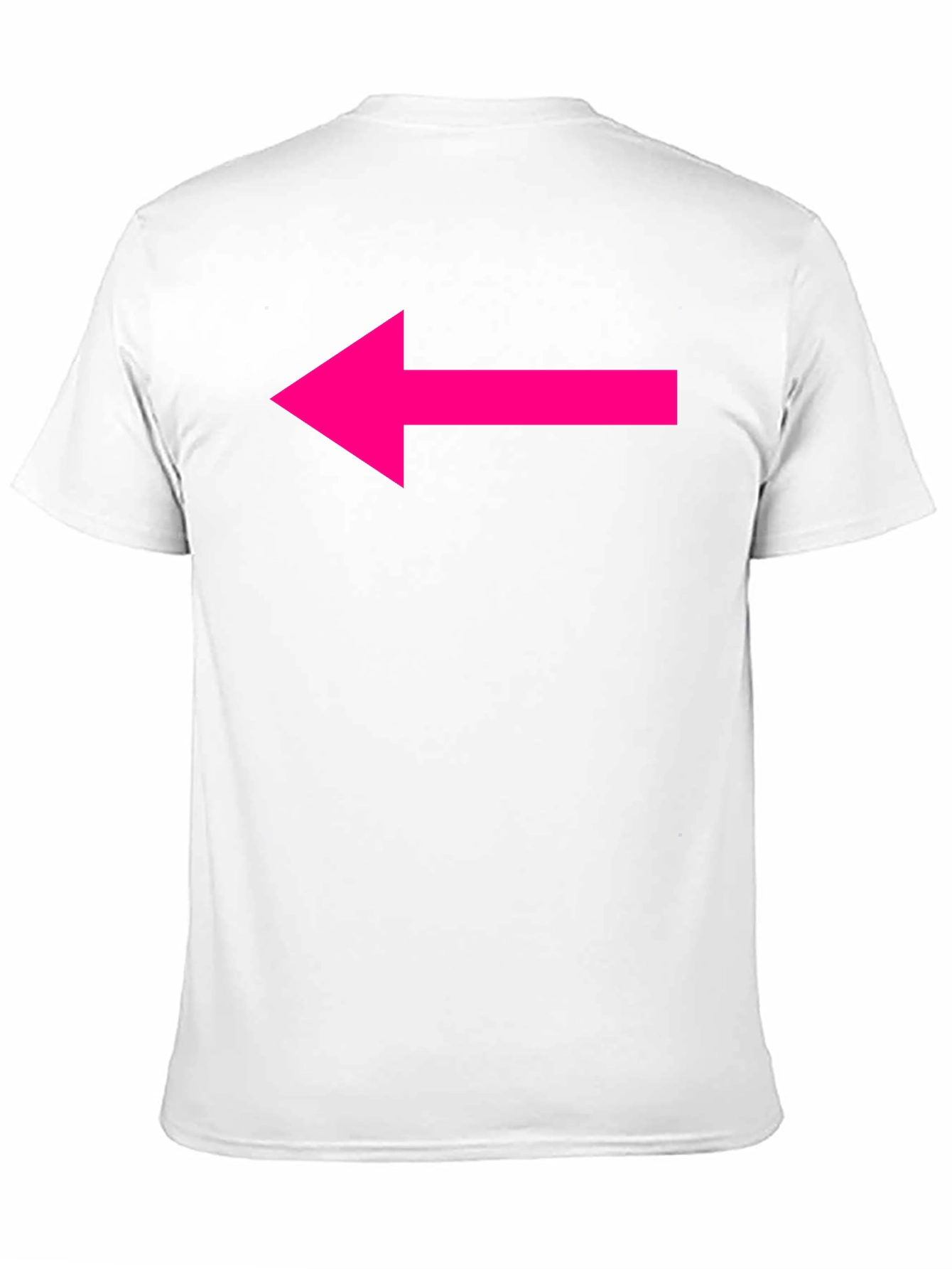 Black T-Shirt with Hot Pink Arrow Design