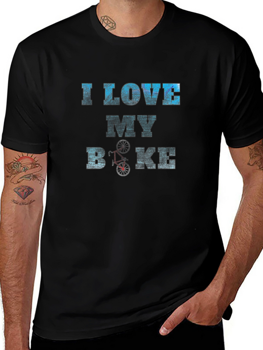 I Love My Bike Graphic Tee - Black