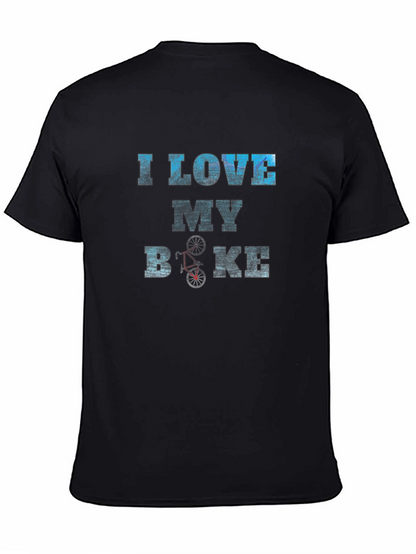 I Love My Bike Graphic Tee - Black
