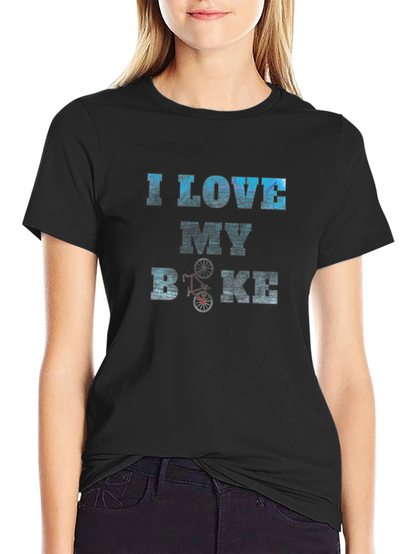 I Love My Bike Graphic Tee - Black