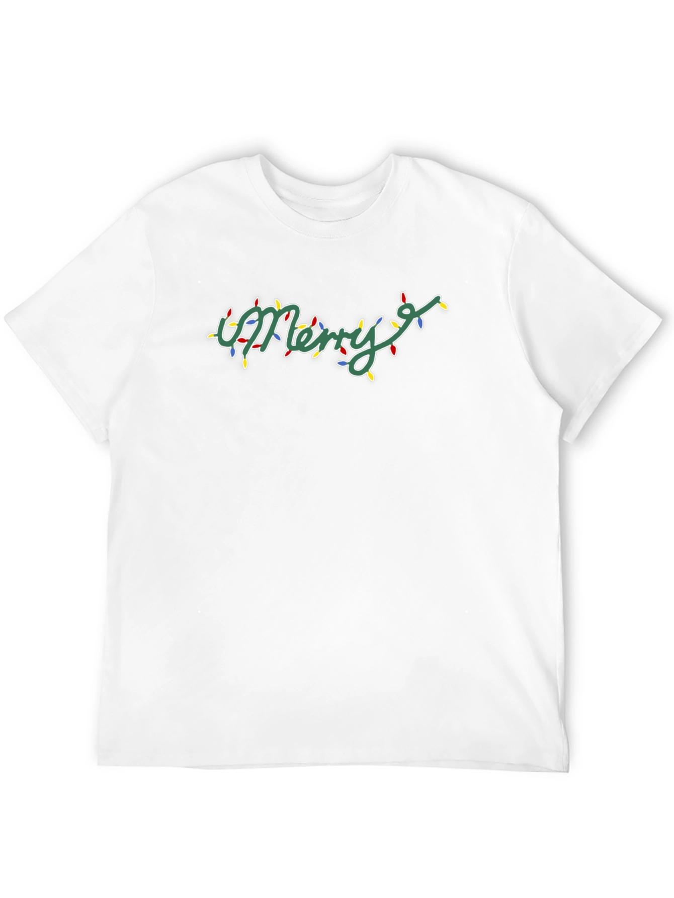 Merry Christmas Lights T-Shirt Holiday Tee