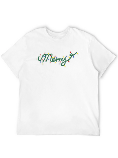 Merry Christmas Lights T-Shirt Holiday Tee