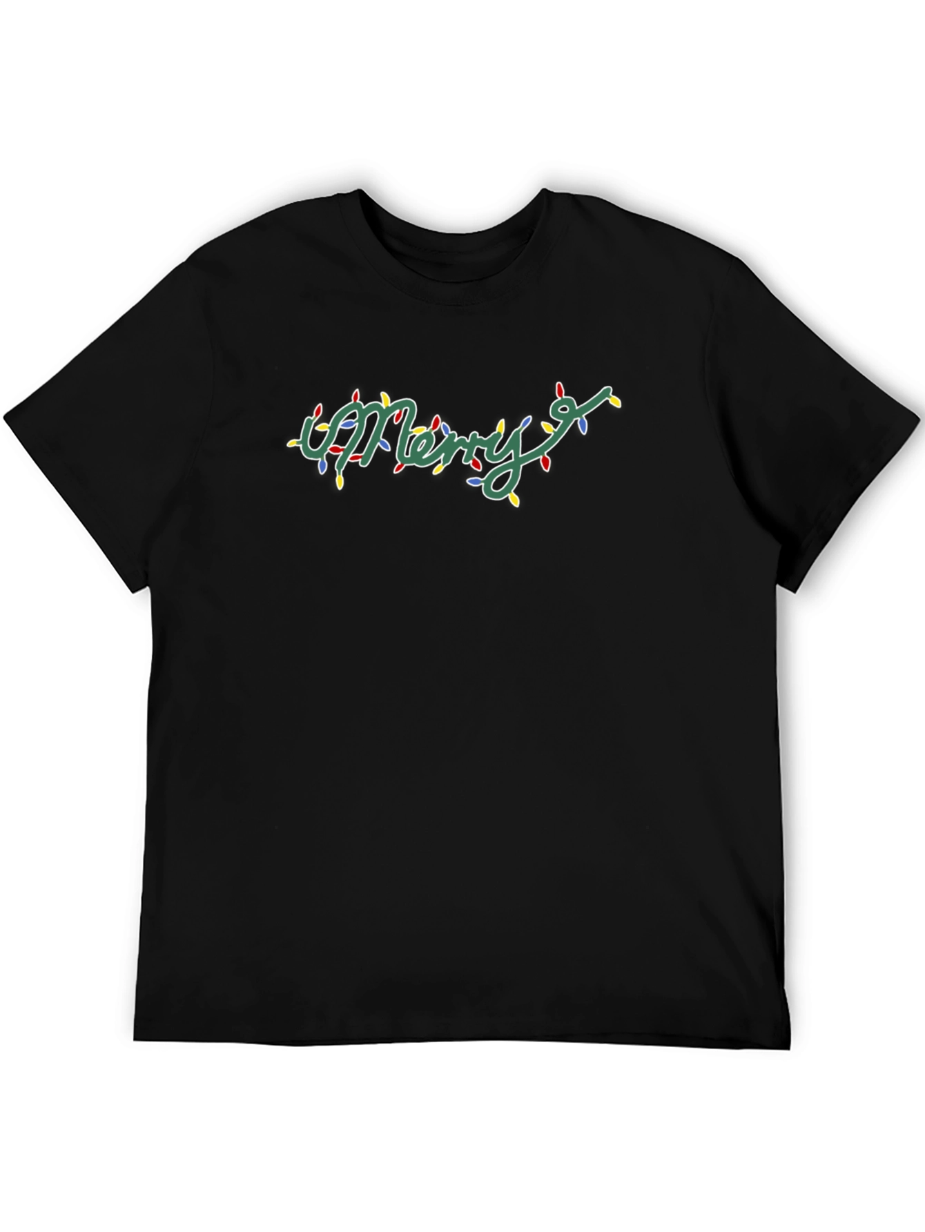 Merry Christmas Lights T-Shirt Holiday Tee