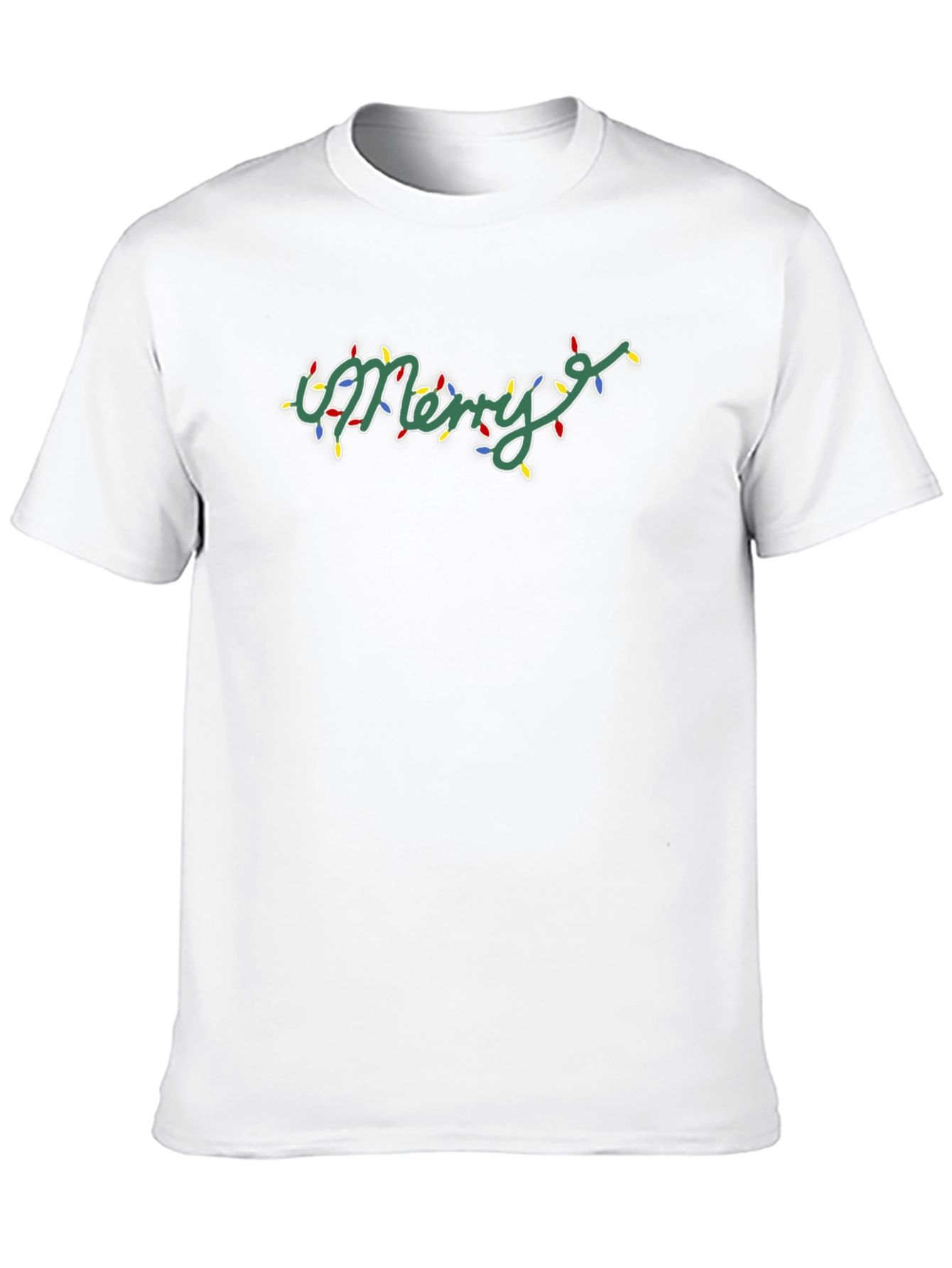 Merry Christmas Lights T-Shirt Holiday Tee
