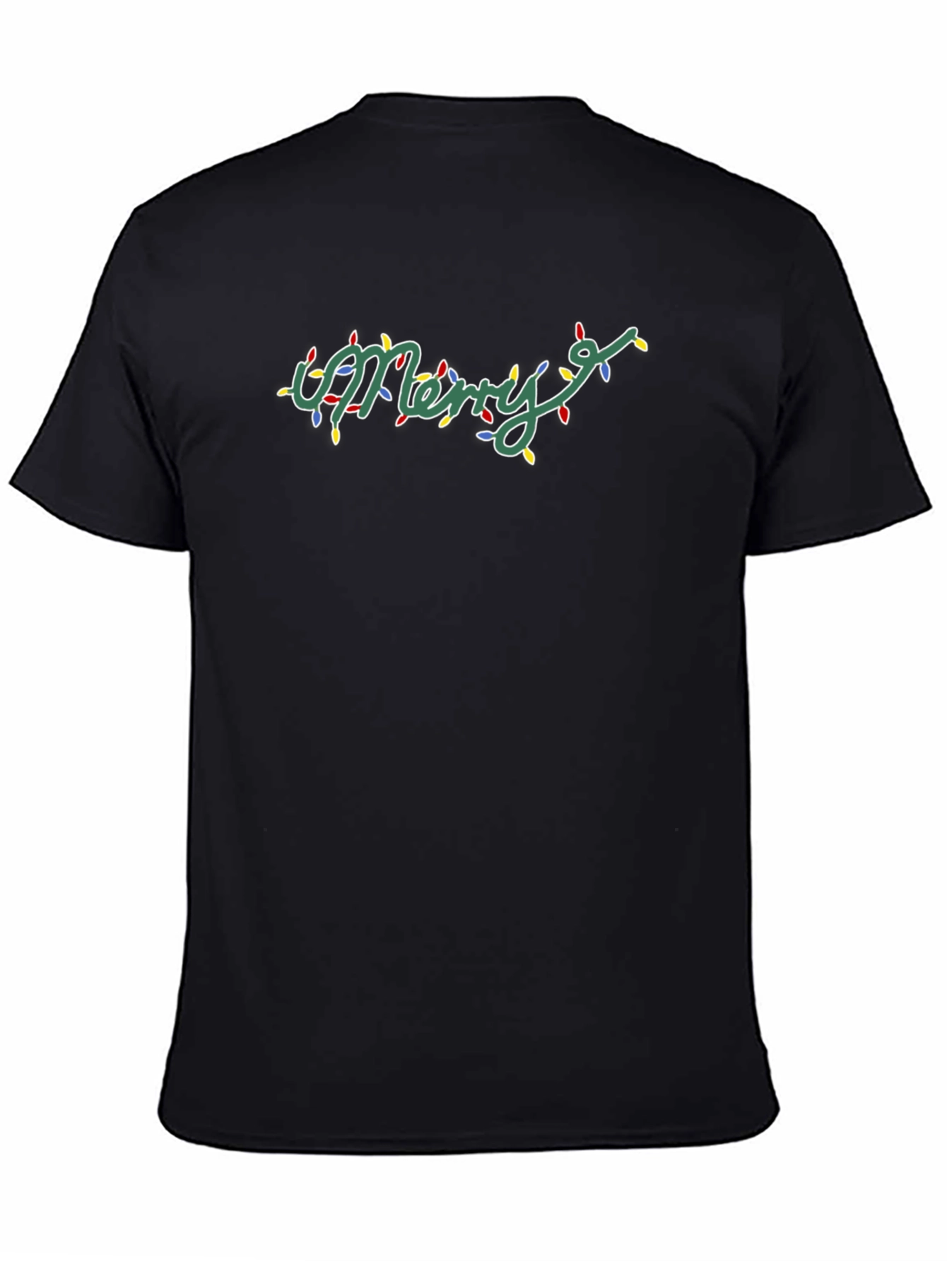 Merry Christmas Lights T-Shirt Holiday Tee