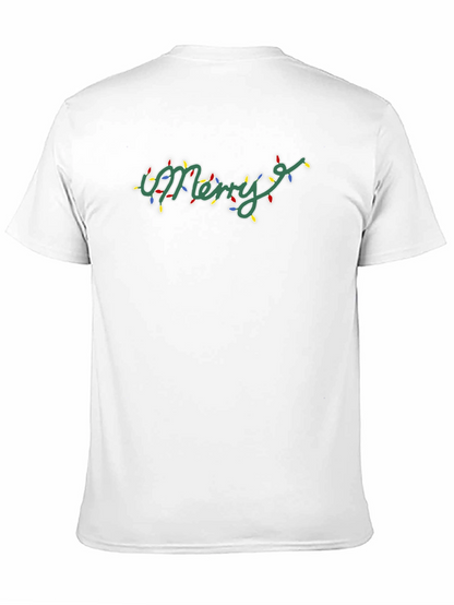 Merry Christmas Lights T-Shirt Holiday Tee