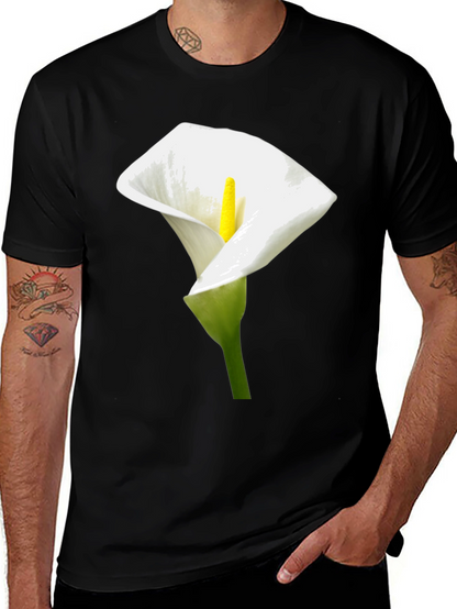 Calla Lily Graphic Tee - Elegant Floral Design